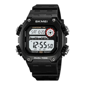 Skmei - 2126 - Luminous 50m Waterproof Mutifunctional - Black/White image 0