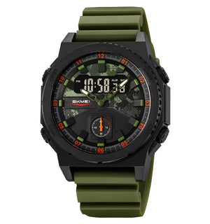 SKMEI - 2355 - High Quality Luxury Watch - ArmyGreen image 1