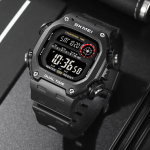 Skmei - 2126 - Luminous 50m Waterproof Mutifunctional - Black/Black image 4