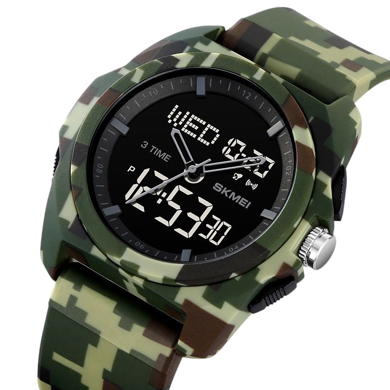 Skmei - 2199 - Digital Multifunctional Watch - ArmyGreenCamo image 1