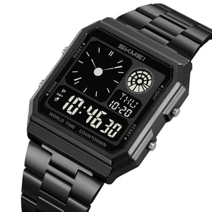 Skmei - 2353 - Digital World Electronic Watch - black/black image 0