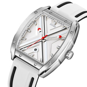 SKMEI - 9364 - Sporty Barrel Shape Quartz Watch - white image 0