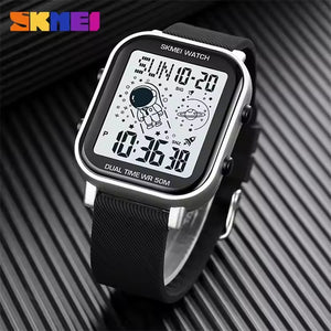 Skmei - 1971 - Space Explorer Digital Watch - Silver image 2