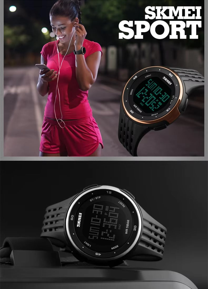 Skmei - 1219 - Digital Time Sports - Silver image 4