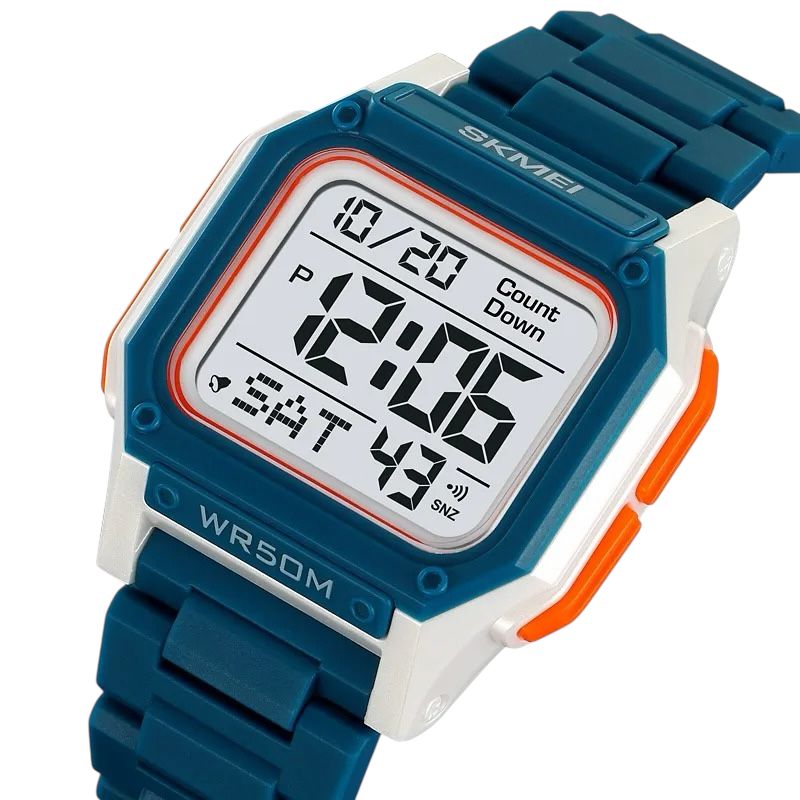 Skmei - 2264 - Multifunctional Sport Watch - Blue/White image 0