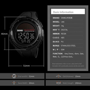SKMEI - 1405 - High Quality Luxury Watch - Black image 1