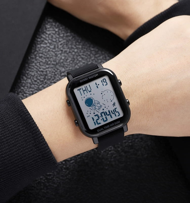 Skmei - 1971 - Space Explorer Digital Watch - Black image 4