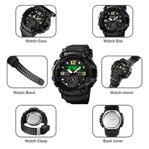 Skmei - 1637 - Warrior Dual Display Watch - Black image 6