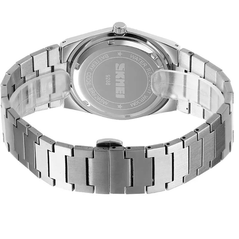 SKMEI - 9288 - Business Class Luxury Watch - Silver/Rosegold-Black image 5