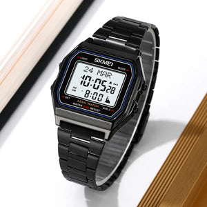 SKMEI - 2194 - Qibla Azan Time Reminder Prayer Watch - black image 4