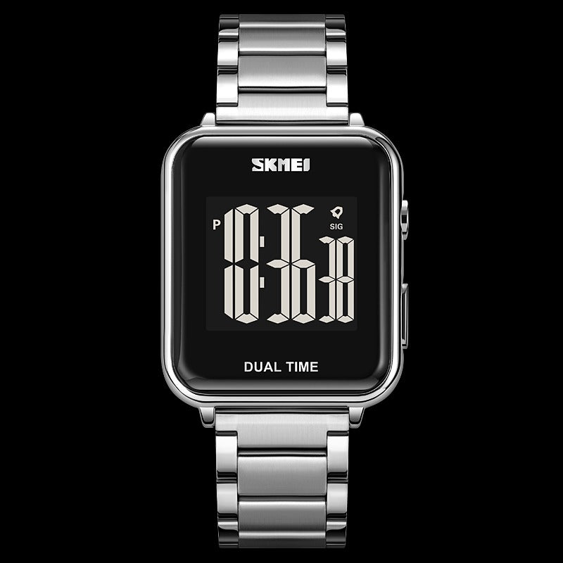 SKMEI - 1852 - Digital Countdown Electronic Movement - Silver image 3