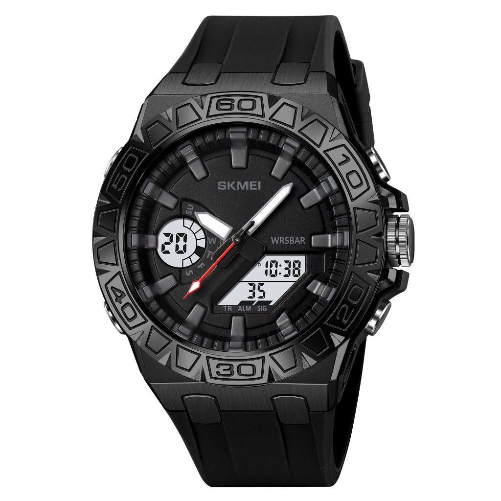 Skmei - 2276 - S-shock Sport Watch - Black/White image 0