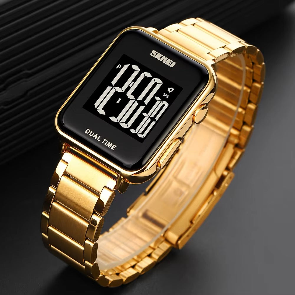 SKMEI - 1852 - Digital Countdown Electronic Movement - gold image 0