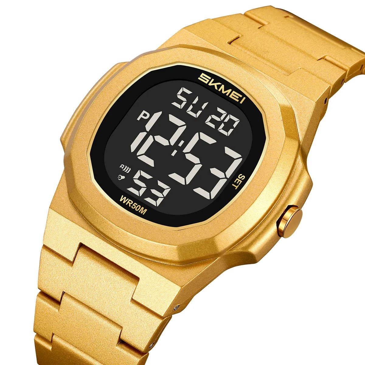 SKMEI 2428 Digital Casual Sports Watch - gold image 0