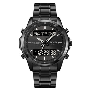 Skmei - 2049 - Multifunctional Waterproof Watch - Black/Black image 0
