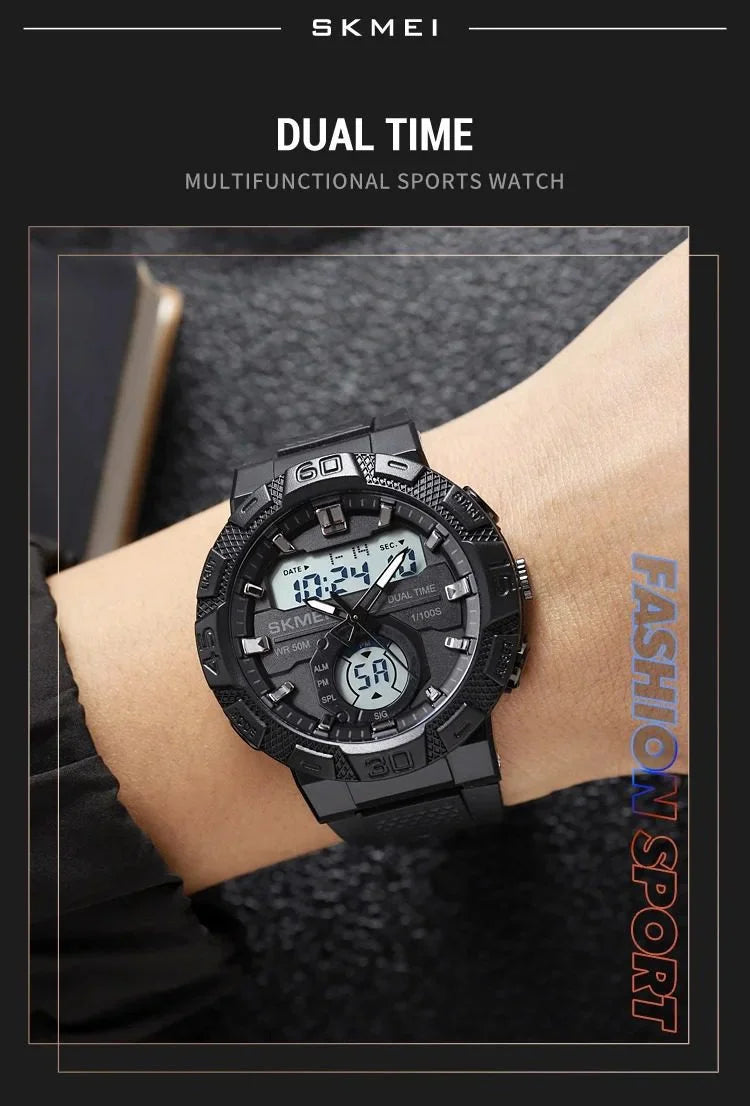 Skmei - 1881 - 50M Waterproof - Black/White image 1