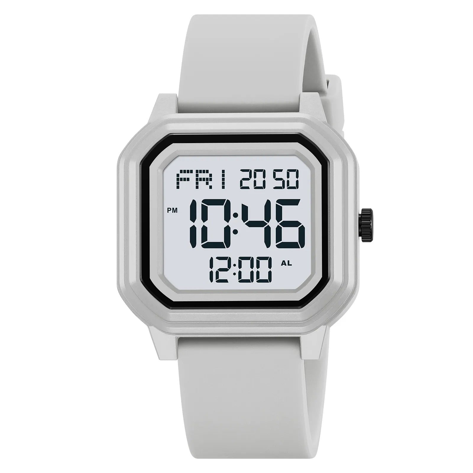 Skmei - 2558 - Minimal Time Digital Watch - Grey image 0