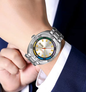 SKMEI - 9353 - Classic Stainless Steel Quartz Men Watch - Silver image 4