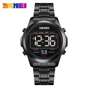 SKMEI - 2127 - Digital LED Waterproof Watch - Black/Black image 2