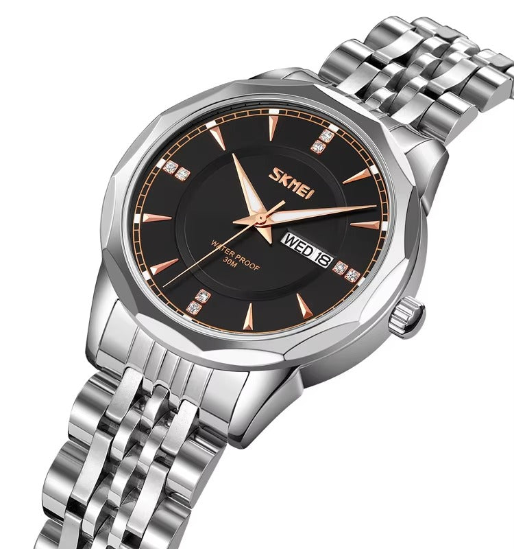 Skmei - 9264 - Women Stainless Steel Quartz - Silver/Black image 0