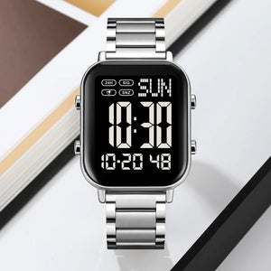 Skmei – 2259 – Digital Steel Watch – Silver/Black image 1