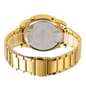 SKMEI - 1734 - Qibla Azan Time Reminder Prayer Watch - gold image 4