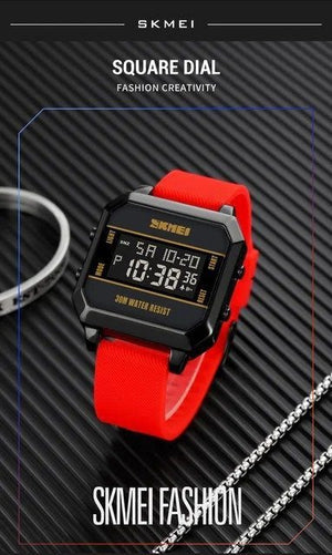 Skmei - 1848 - Digital Waterproof LED Luminous - Red image 5