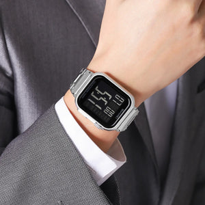 SKMEI 2447 Square Digital Countdown Timer Watch - silver/black image 2