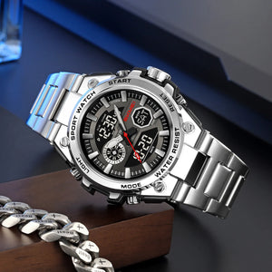SKMEI - 2416 - Dual Display Sports Watch - silver image 0