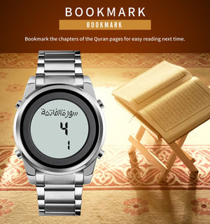 SKMEI - 1734 - Qibla Azan Time Reminder Prayer Watch - silver image 3