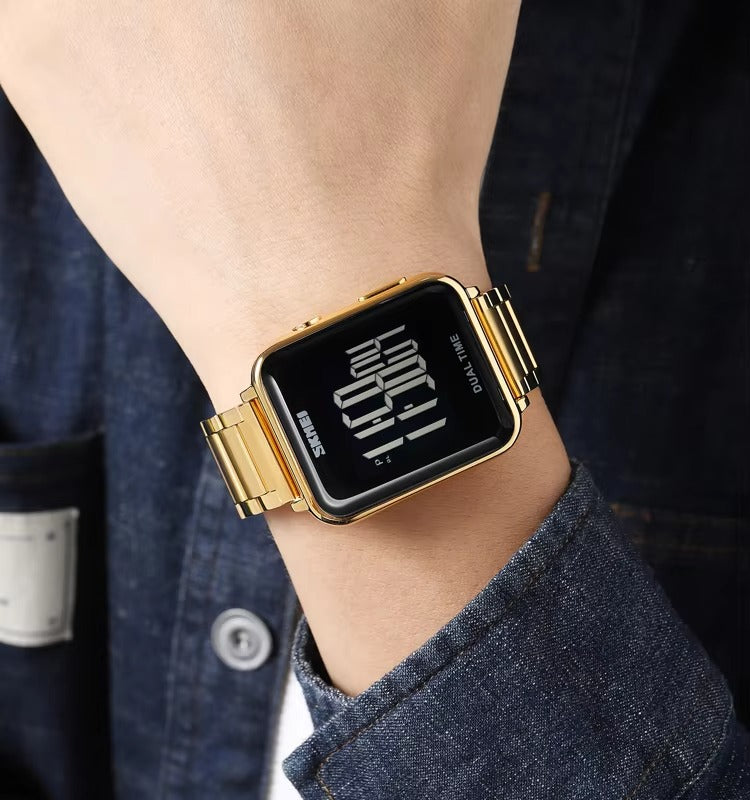 SKMEI - 1852 - Digital Countdown Electronic Movement - gold image 1