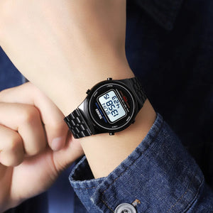 SKMEI 1882 Classic Round Digital Watch - Black/white image 2