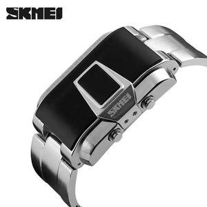 Skmei - 1179 - Digital Stainless Steel Watch - Silver image 2