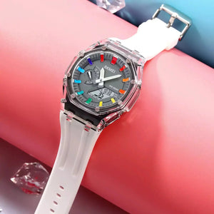 Skmei - 2100 - World Time 50m Waterproof - White/Grey image 6