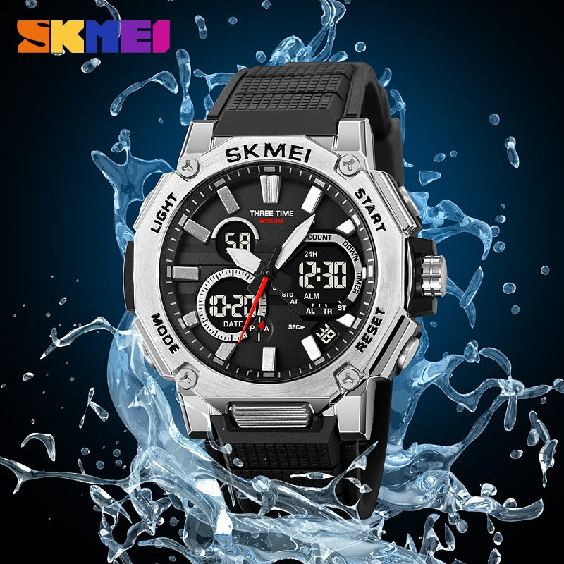 Skmei - 2219 - Digital Sports Watch - silver image 1