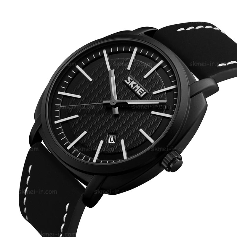 SKMEI - 9169 - Analog Quartz Leather Strap Watch - black image 0