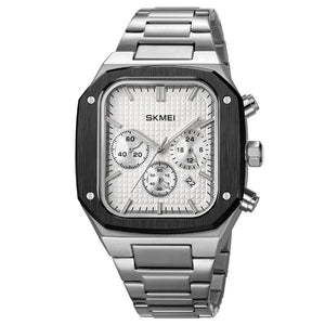 SKMEI - 2201 - Square Chronograph Watch - Silver image 1