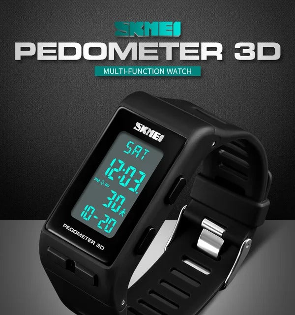 Skmei - 1363 - Pedometer Multi-function - Black image 0