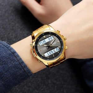 Skmei - 2049 - Multifunctional Waterproof Watch - gold/white image 2