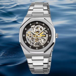 SKMEI - M034 - Royal Automatic Skeleton Watch - silver image 3