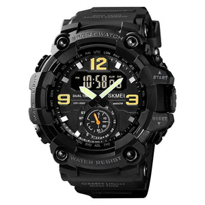Skmei - 1637 - Warrior Dual Display Watch - Black image 0