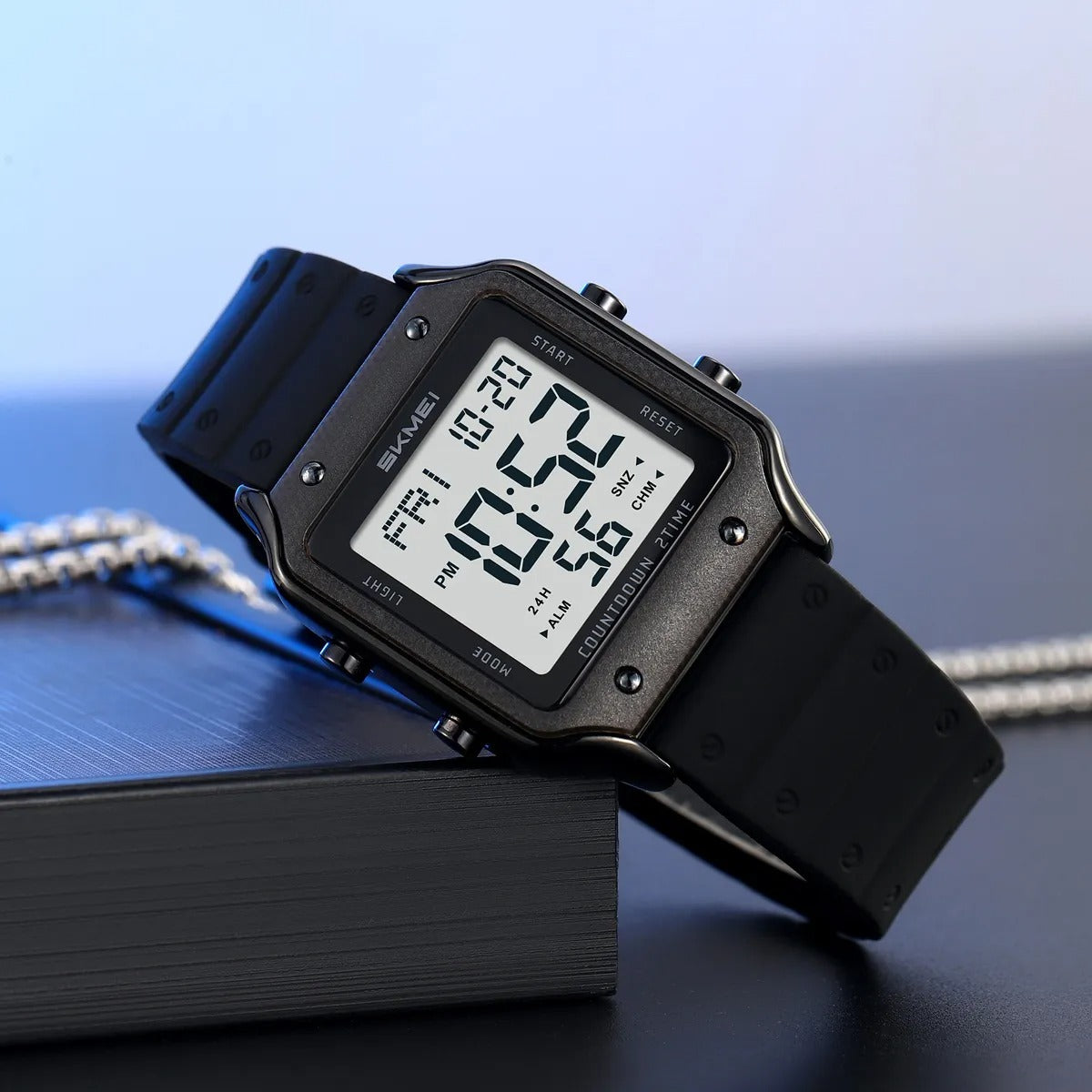 Skmei - 2526 - Women Digital Watch Original Silicone Strap - Black White image 1