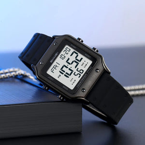 Skmei - 2526 - Women Digital Watch Original Silicone Strap - Black White image 1