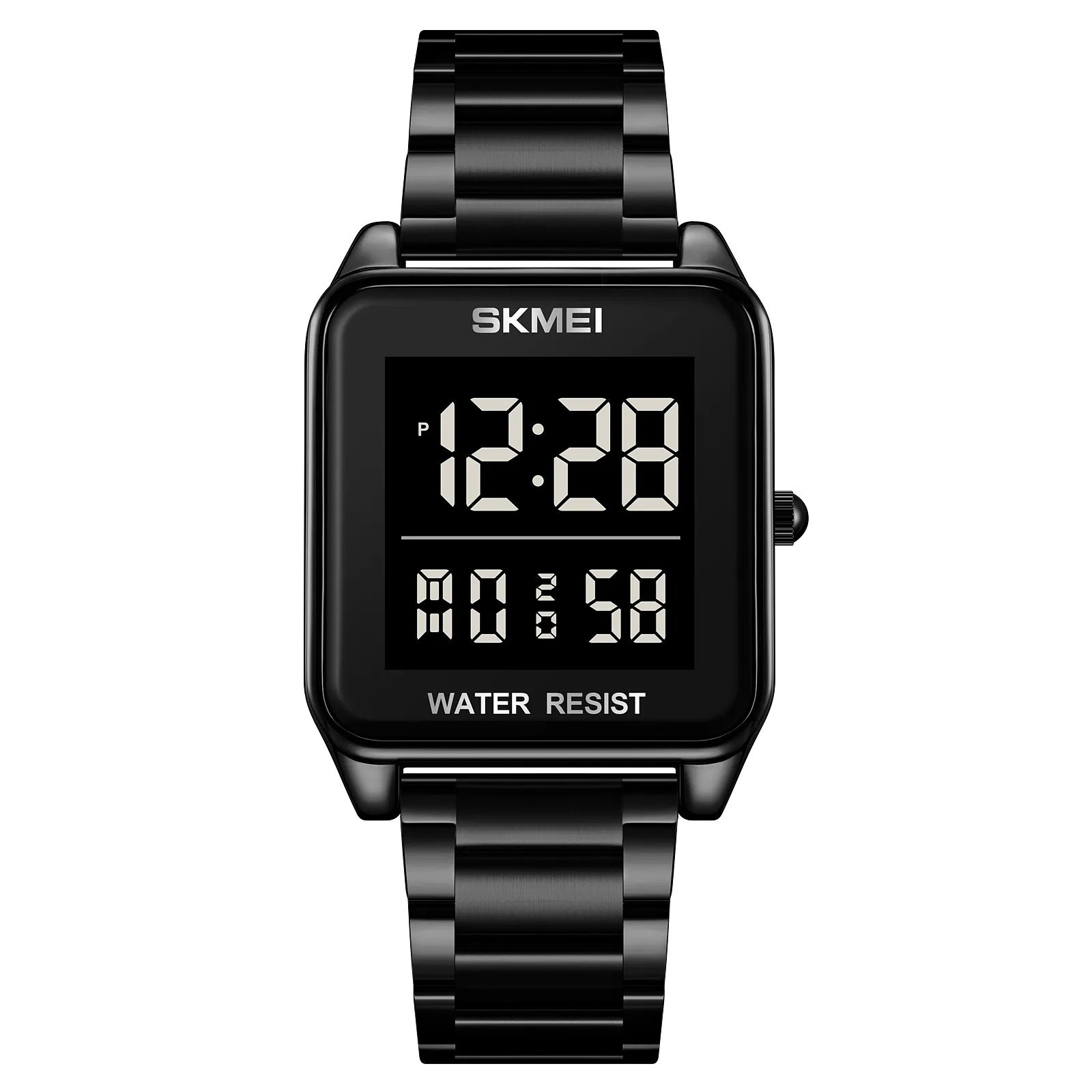SKMEI 2154 Rectangle Digital Sports Wristwatch - Black/black image 0