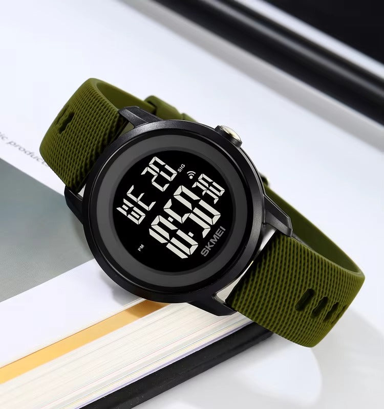Skmei - 2218 - Active Day Digital Watch - ArmyGreen image 1