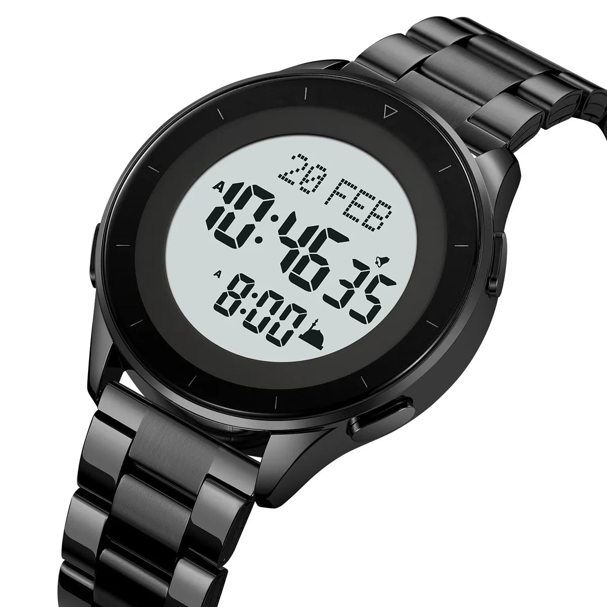 SKMEI - 2300 - Qibla Azan Time Reminder Prayer Watch - black image 0