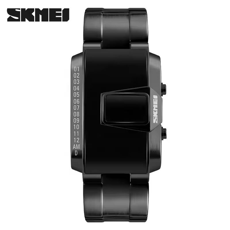 Skmei - 1179 - Digital Stainless Steel Watch - Black image 0