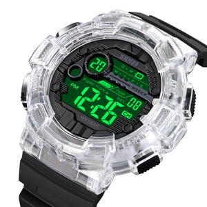 Skmei - 2110 - Advanced Digital Functions Watch - white transparent image 1