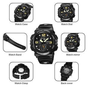 Skmei - 2341 - Power Strike Dual Display Watch - Black image 3