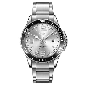 Skmei – 9278 – Luxury Stainless Steel Quartz Watch – Silver image 0